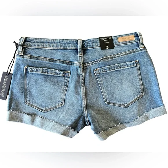 BLANCK NYC The Fulton Distressed Denim Rollup Short NWT Size 24,28,29,30 & 31 - Picture 3 of 3